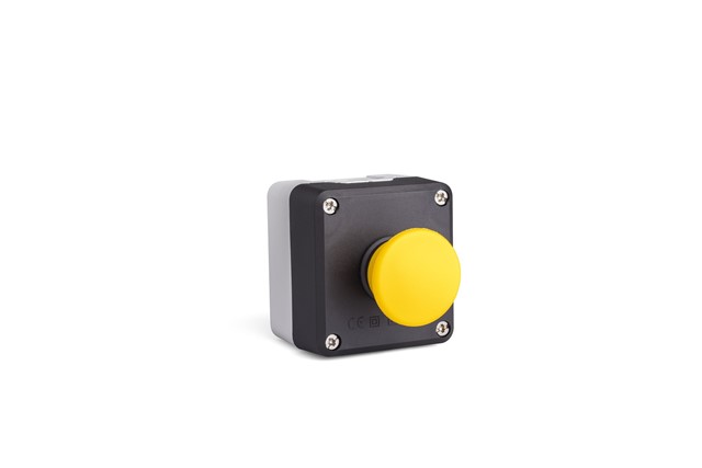 P Series Plastic 1 Hole BDMK + C4BK (NC) Black-Grey Control Box